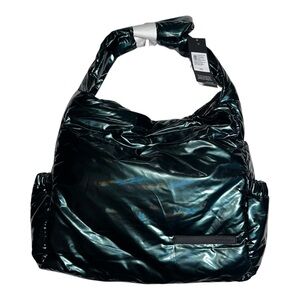 TAHARI‎ Peacock Hobo Bardot Bag Iridescent Forest Green $89 MSRP